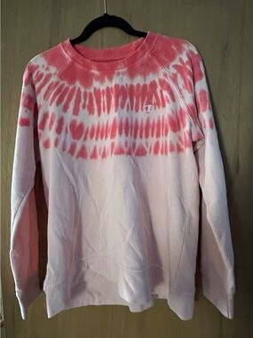 Champion Coral Pink Tie-Dye Crewneck Sweatshirt